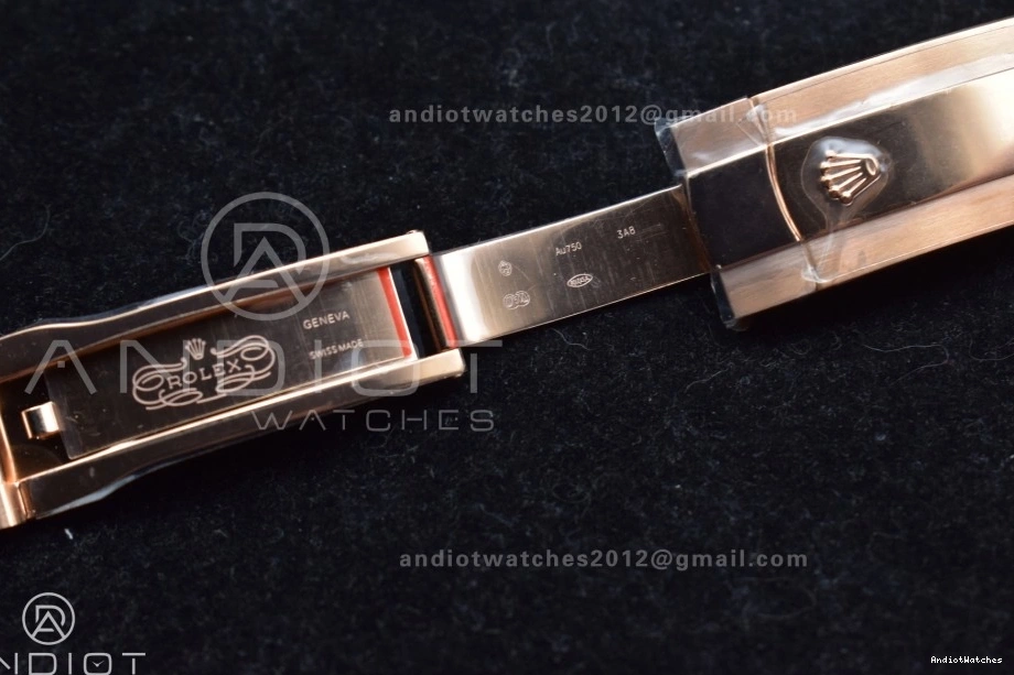 1104 RG Upgraded Gray Oysterflex Noob on A23J Strap Dial Best Skydweller Edition 0123